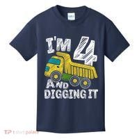 Four Construction 4th Birthday Gifts Fourth Boy 4 Years Old Kids T-Shirt thumb 0
