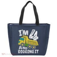 Four Construction 4th Birthday Gifts Fourth Boy 4 Years Old Tote Bag thumb 0