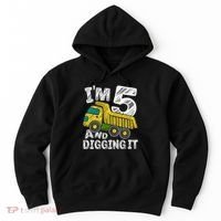 Five Construction 5th Birthday Gifts Fourth Boy 5 Years Old Hoodie thumb 0