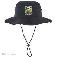 Five Construction 5th Birthday Gifts Fourth Boy 5 Years Old Bucket Hat thumb 0