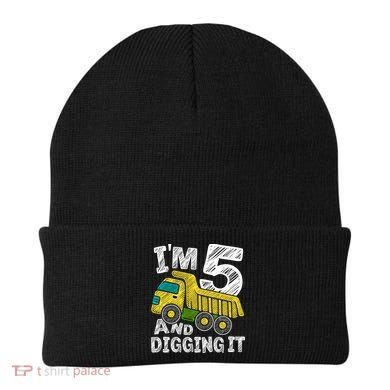 Five Construction 5th Birthday Gifts Fourth Boy 5 Years Old Beanie