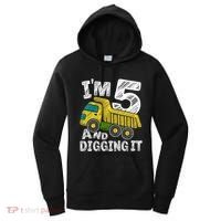Five Construction 5th Birthday Gifts Fourth Boy 5 Years Old Women's Hoodie thumb 0