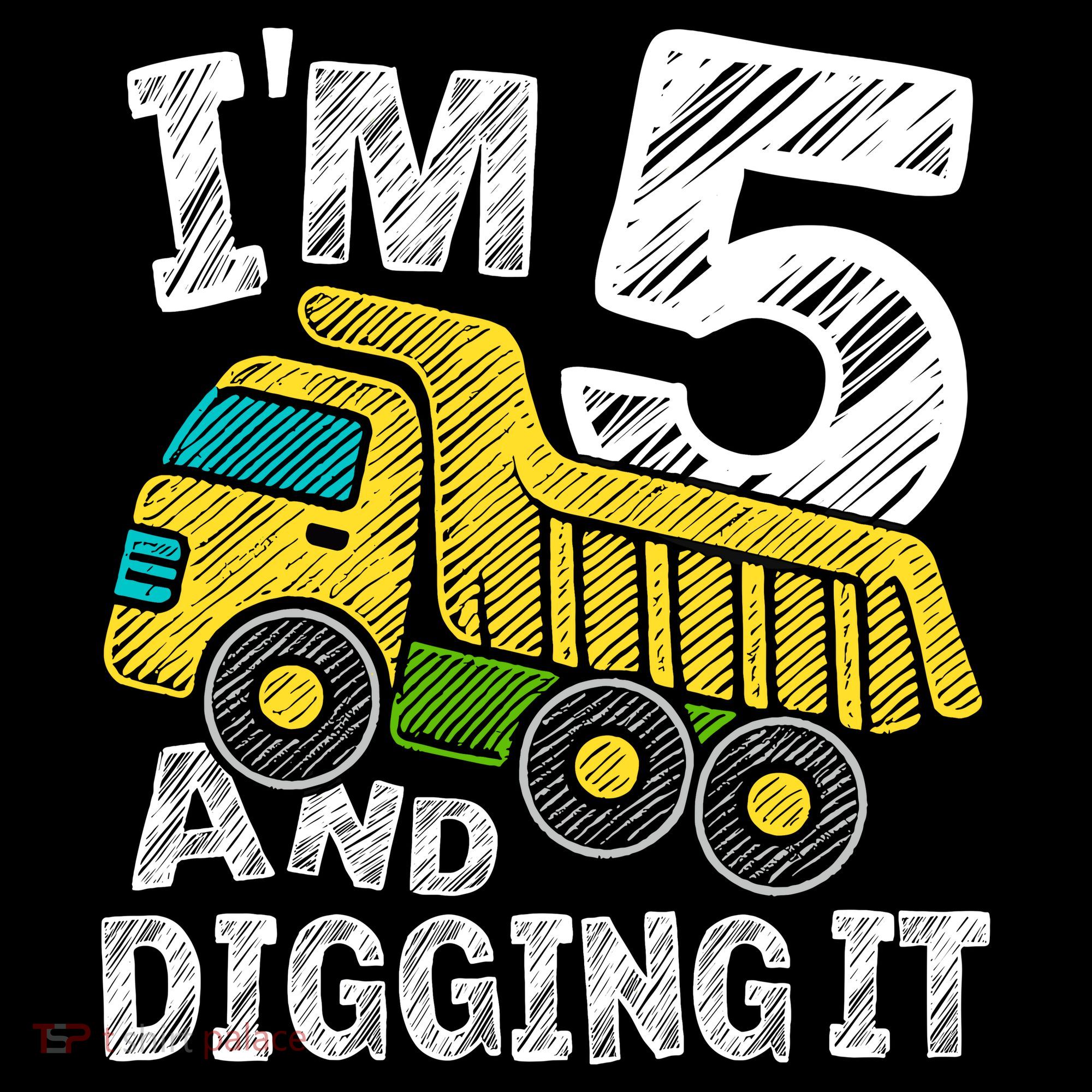 Five Construction 5th Birthday Gifts Fourth Boy 5 Years Old Women's Hoodie