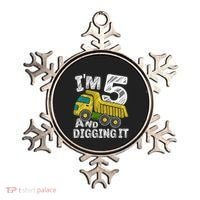 Five Construction 5th Birthday Gifts Fourth Boy 5 Years Old Ornament thumb 0