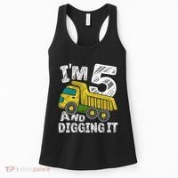 Five Construction 5th Birthday Gifts Fourth Boy 5 Years Old Women's Tank Top thumb 0