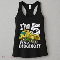 Five Construction 5th Birthday Gifts Fourth Boy 5 Years Old Women's Tank Top thumb 3