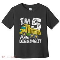 Five Construction 5th Birthday Gifts Fourth Boy 5 Years Old Toddler T-Shirt thumb 0
