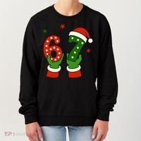 Funny Christmas 67 Six Seven Santa Women's Sweatshirt thumb 0