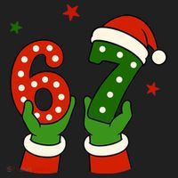 Funny Christmas 67 Six Seven Santa Women's Sweatshirt thumb 2