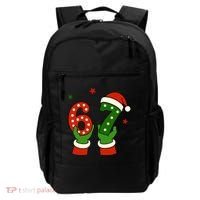 Funny Christmas 67 Six Seven Santa Backpack thumb 0