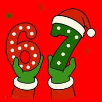 Funny Christmas 67 Six Seven Santa Santa Hat thumb 1
