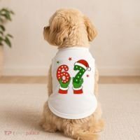 Funny Christmas 67 Six Seven Santa Doggie Tank thumb 2