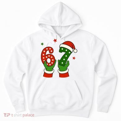 Funny Christmas 67 Six Seven Santa Hoodie