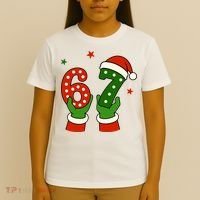 Funny Christmas 67 Six Seven Santa T-Shirt thumb 4