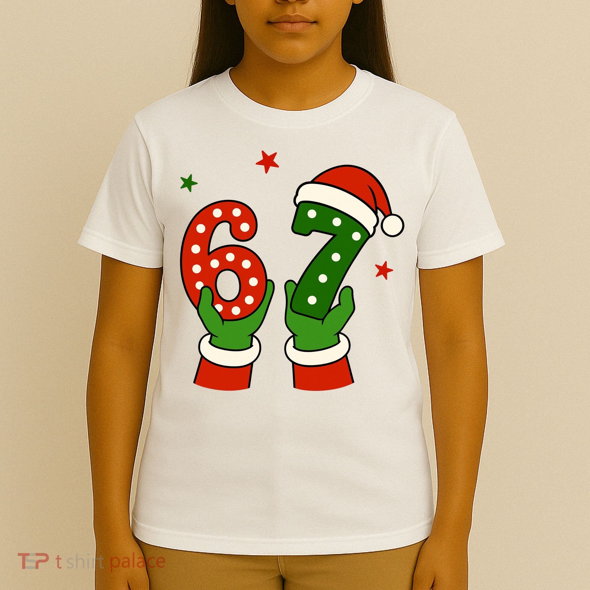 Funny Christmas 67 Six Seven Santa T-Shirt