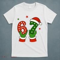 Funny Christmas 67 Six Seven Santa T-Shirt thumb 5