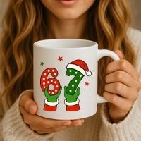 Funny Christmas 67 Six Seven Santa Coffee Mug thumb 3