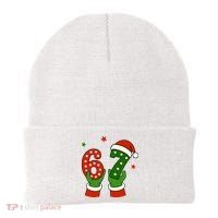 Funny Christmas 67 Six Seven Santa Beanie thumb 0