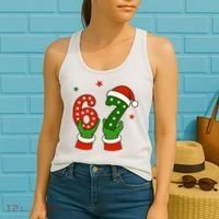 Funny Christmas 67 Six Seven Santa Women's Tank Top thumb 2