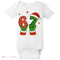Funny Christmas 67 Six Seven Santa Baby Bodysuit thumb 0