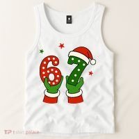 Funny Christmas 67 Six Seven Santa Tank Top thumb 2