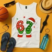 Funny Christmas 67 Six Seven Santa Tank Top thumb 4