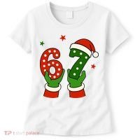 Funny Christmas 67 Six Seven Santa Women's T-Shirt thumb 0