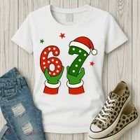 Funny Christmas 67 Six Seven Santa Women's T-Shirt thumb 3