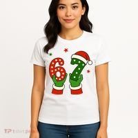 Funny Christmas 67 Six Seven Santa Women's T-Shirt thumb 4