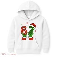 Funny Christmas 67 Six Seven Santa Kids Hoodie thumb 0