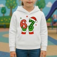 Funny Christmas 67 Six Seven Santa Kids Hoodie thumb 3
