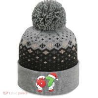 Funny Christmas 67 Meme 6-7 Santa Claus Hands The Baniff Cuffed Pom Beanie thumb 0