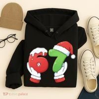 Funny Christmas 67 Meme 6-7 Santa Claus Hands Hoodie thumb 4