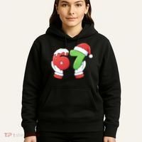 Funny Christmas 67 Meme 6-7 Santa Claus Hands Hoodie thumb 5