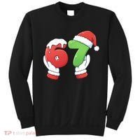 Funny Christmas 67 Meme 6-7 Santa Claus Hands Sweatshirt thumb 0