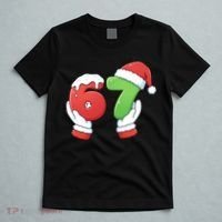 Funny Christmas 67 Meme 6-7 Santa Claus Hands T-Shirt thumb 5