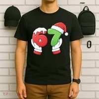 Funny Christmas 67 Meme 6-7 Santa Claus Hands T-Shirt thumb 6