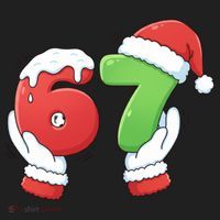 Funny Christmas 67 Meme 6-7 Santa Claus Hands Beanie thumb 2