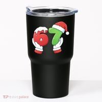 Funny Christmas 67 Meme 6-7 Santa Claus Hands Tumbler thumb 0