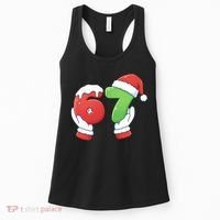 Funny Christmas 67 Meme 6-7 Santa Claus Hands Women's Tank Top thumb 0