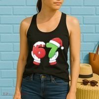 Funny Christmas 67 Meme 6-7 Santa Claus Hands Women's Tank Top thumb 2