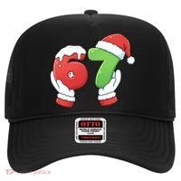 Funny Christmas 67 Meme 6-7 Santa Claus Hands Hat thumb 0