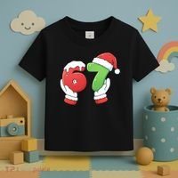 Funny Christmas 67 Meme 6-7 Santa Claus Hands Toddler T-Shirt thumb 3