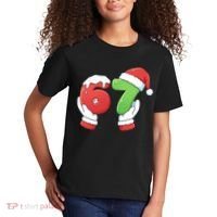 Funny Christmas 67 Meme 6-7 Santa Claus Hands Kids T-Shirt thumb 2