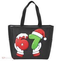 Funny Christmas 67 Meme 6-7 Santa Claus Hands Tote Bag thumb 0