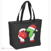 Funny Christmas 67 Meme 6-7 Santa Claus Hands Tote Bag thumb 2