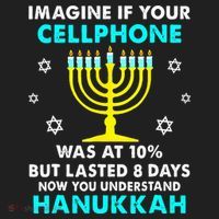 Funny cellphone 8 days understand jewish Hanukkah Chanukah Women's Sweatshirt thumb 2