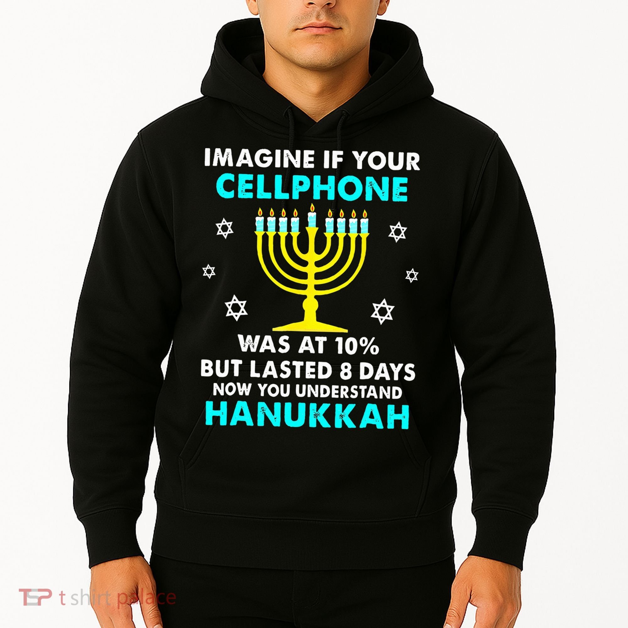 Funny cellphone 8 days understand jewish Hanukkah Chanukah Hoodie