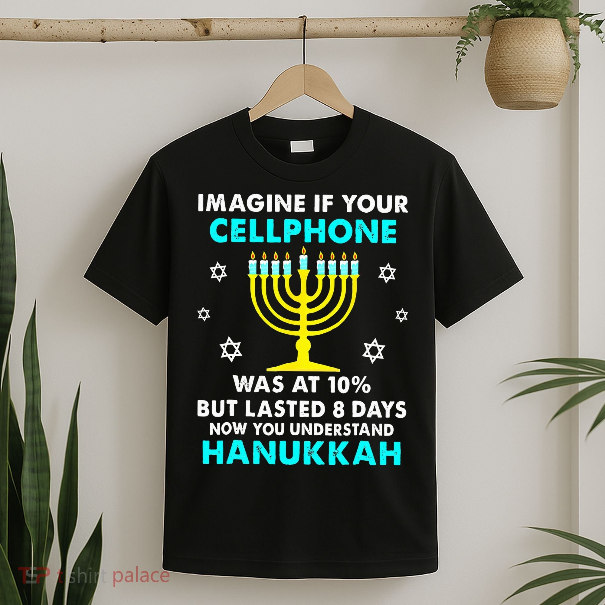 Funny cellphone 8 days understand jewish Hanukkah Chanukah T-Shirt