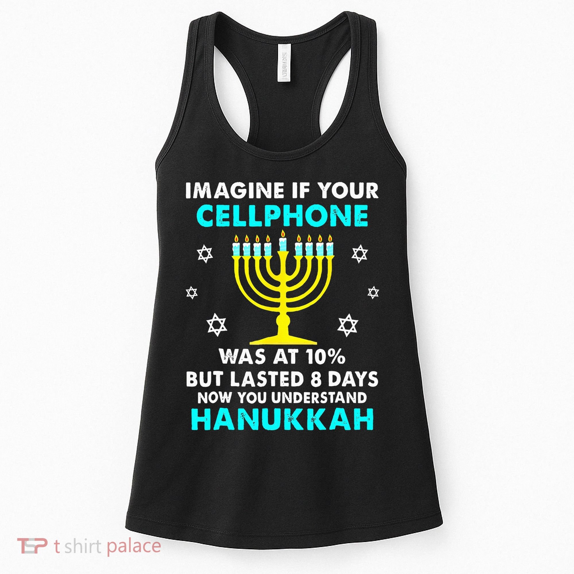 Funny cellphone 8 days understand jewish Hanukkah Chanukah Women's Tank Top